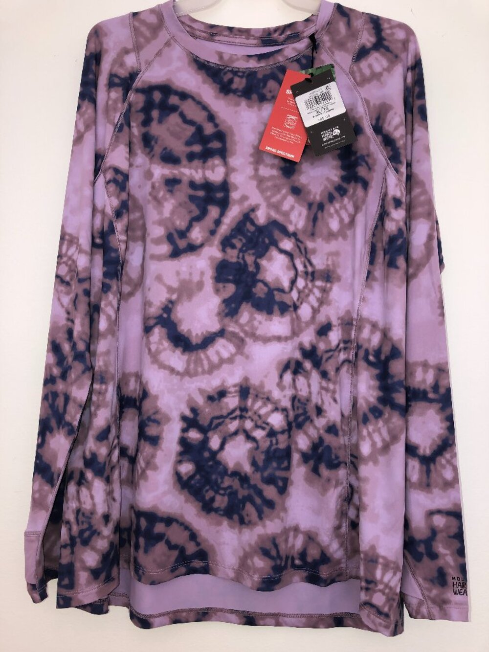 NWT Mountain Hardwear Crater Lake Long Sleeve Crew Shirt UPF 50+ Size XL